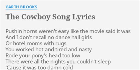 cowboy lyrics|cowboys song lyrics.